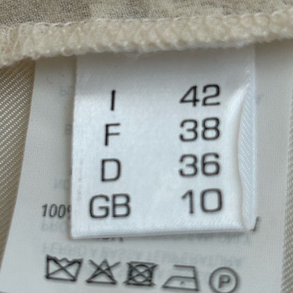 •Antonelli Firenze Silk Lace cream Short Sleeve Top Blouse S… - Picture 8 of 14